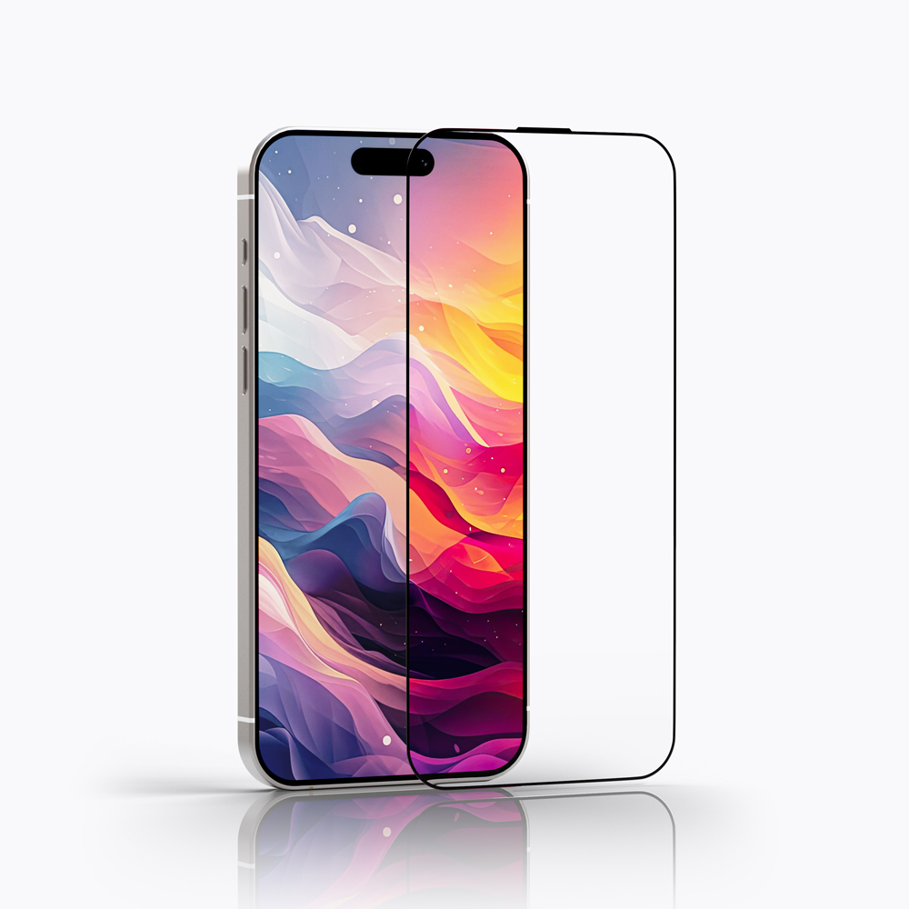 지니비 리얼컬러 AR 초고화질 무반사 강화유리 필름 아이폰17, 1매입