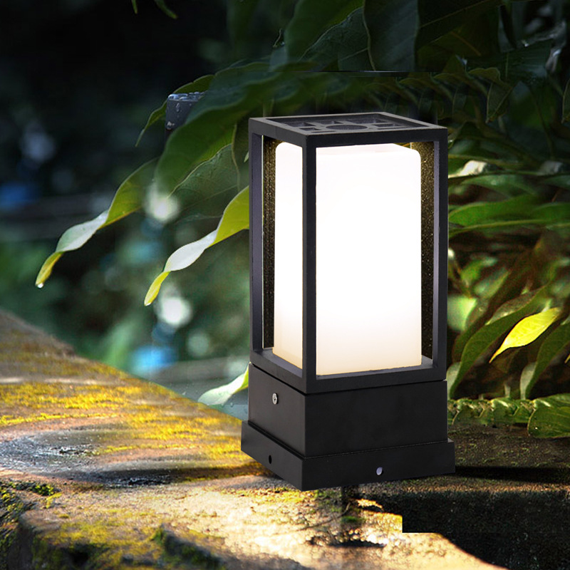 전기 사각 문주등 볼라드등 잔디등 야외 LED 조명 가로등 카페 데크 1002 기둥60cm - 상세 이미지 2