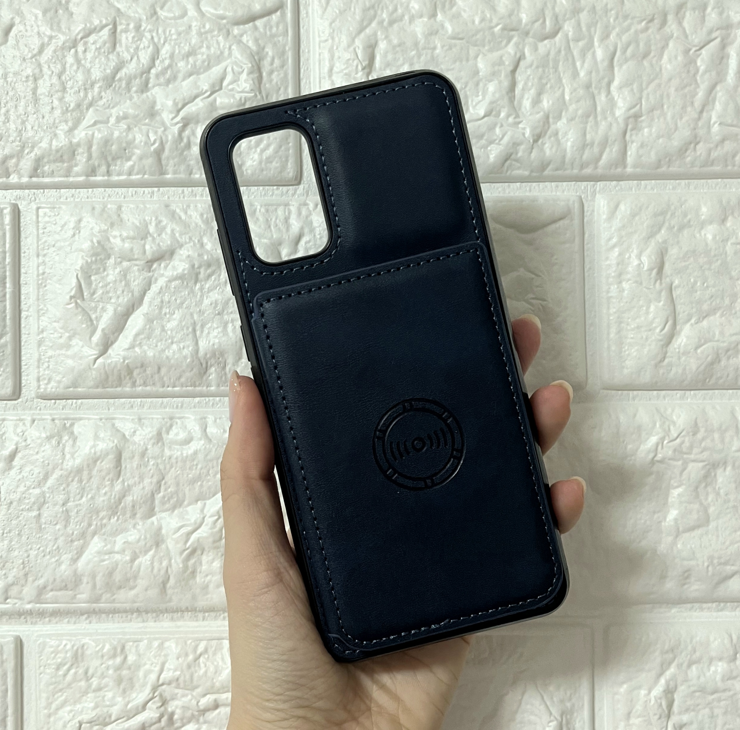 카드 케이스 지갑 가죽 범퍼 블랙, 갤럭시S20FE - 상품 이미지