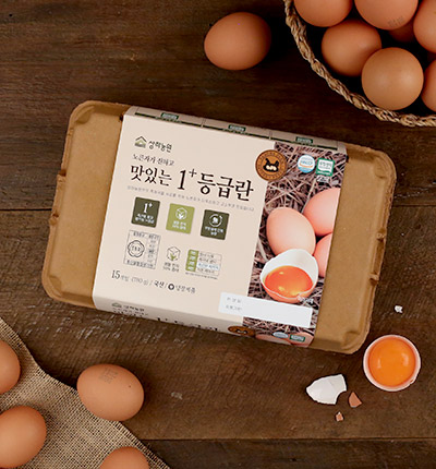 [난각번호 3번] 상하농원 노른자가 진하고 맛있는 1+등급란 15구_냉장