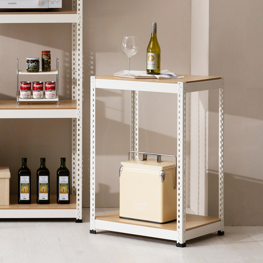 영진랙 철제선반 무볼트 조립식앵글 베란다 다용도실 영진앵글 6003002100 2단 독립형