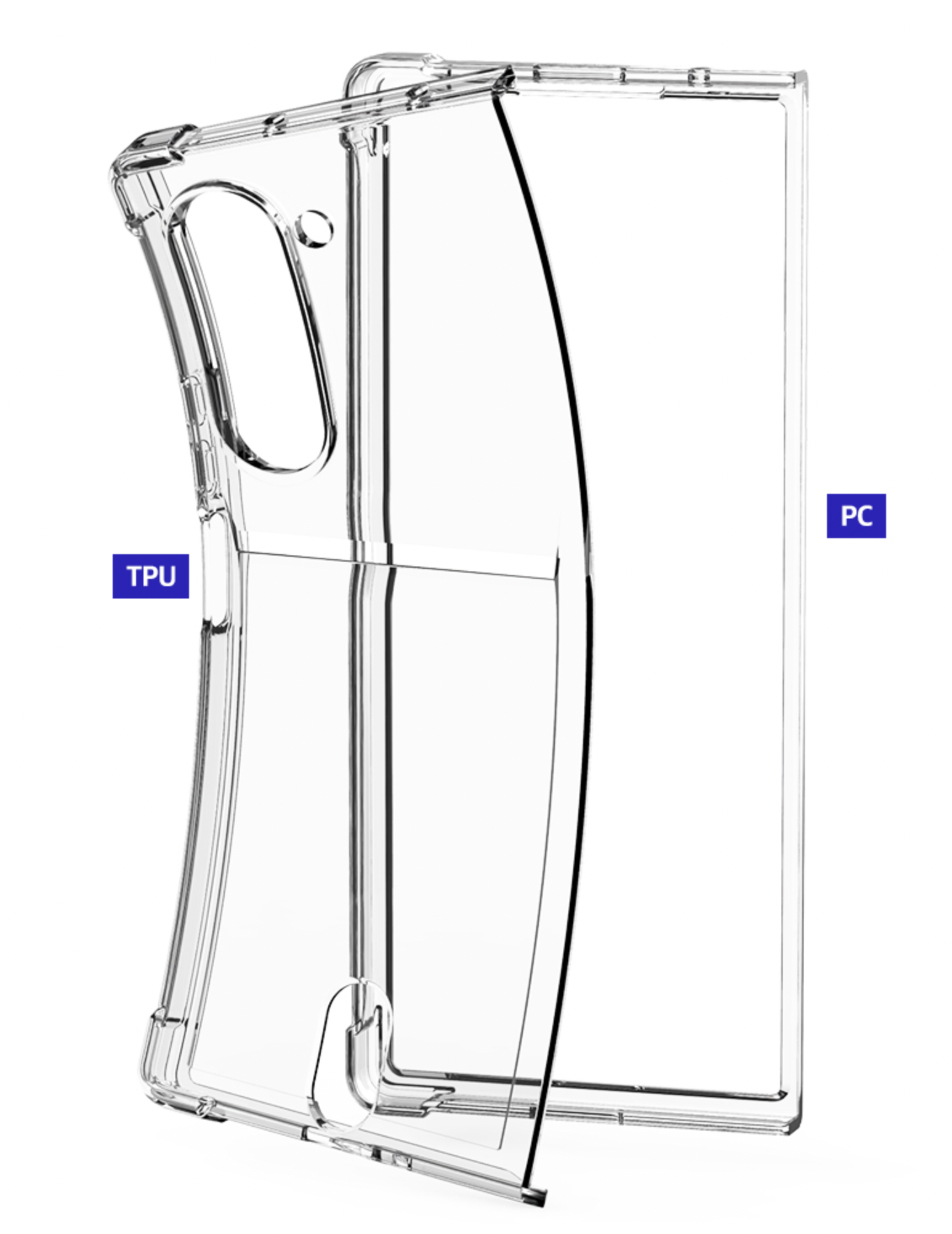 갤럭시 케이스 카드 수납 지갑 투명, 갤럭시Z 폴드6 - 상세 이미지 5