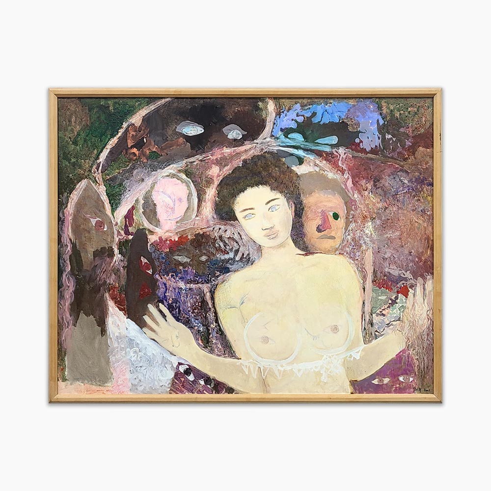 아트앤샵 미술작품 자우 윤봉윤 원작 Woman faces 현대미술 그림액자 - 상품 이미지