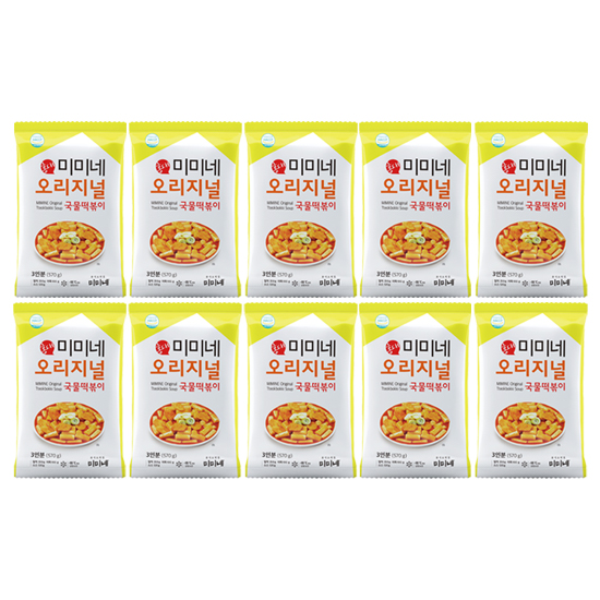 미미네 오리지널 국물떡볶이 X 기본맛, 570g, 10개