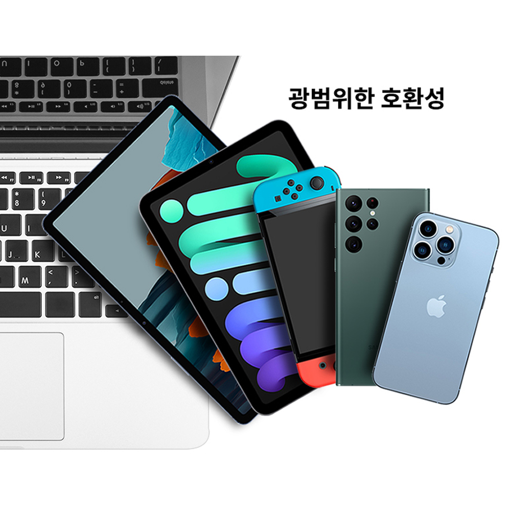 멀티포트 초고속 충전 어댑터 35W 충전기 블랙 이미지 6