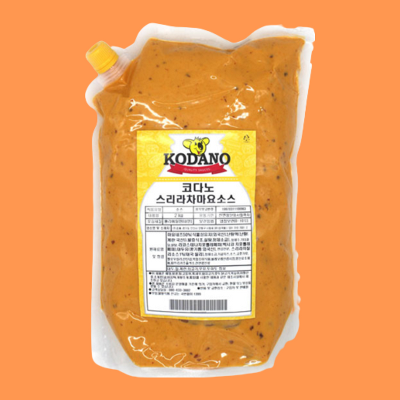 코다노 스리라차마요소스 2KG 핫 매운마요