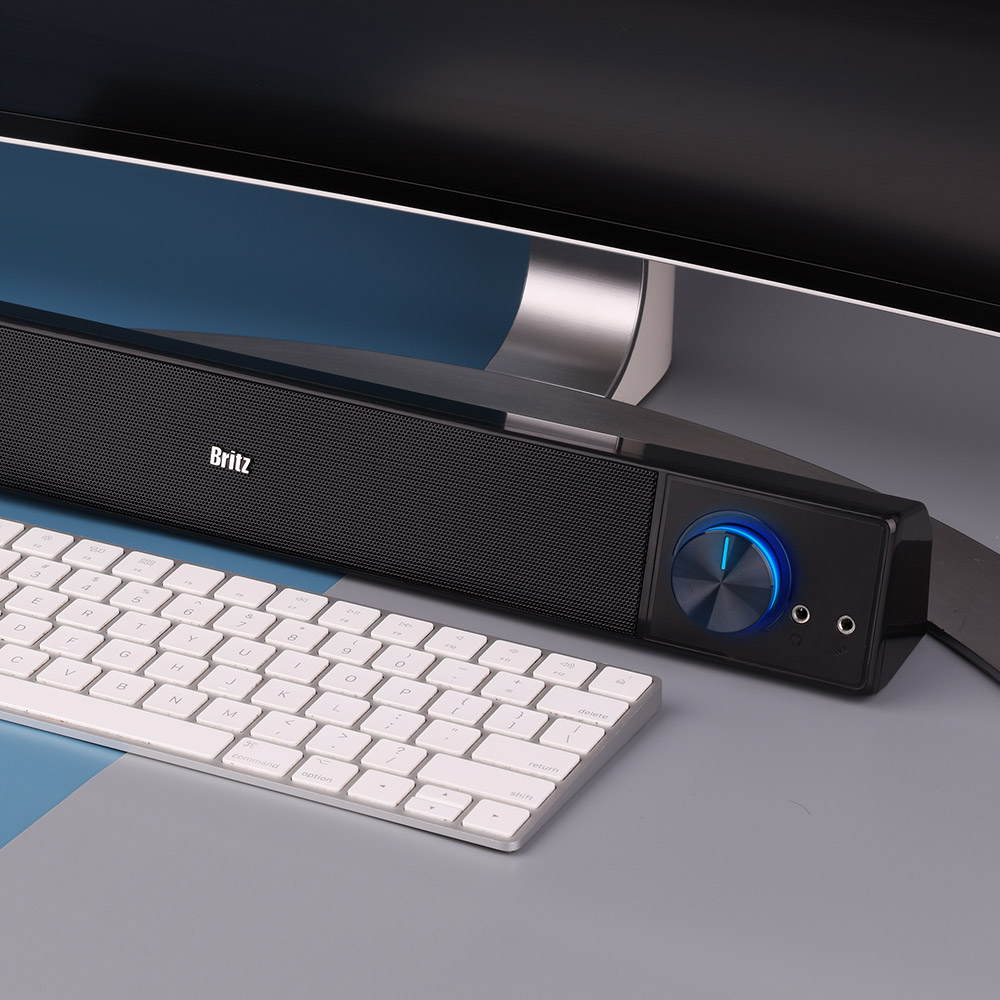 브리츠 BZ-L1 Soundbar PC방 게이밍 노트북 컴퓨터 2채널 USB 스피커 - 상세 이미지 2