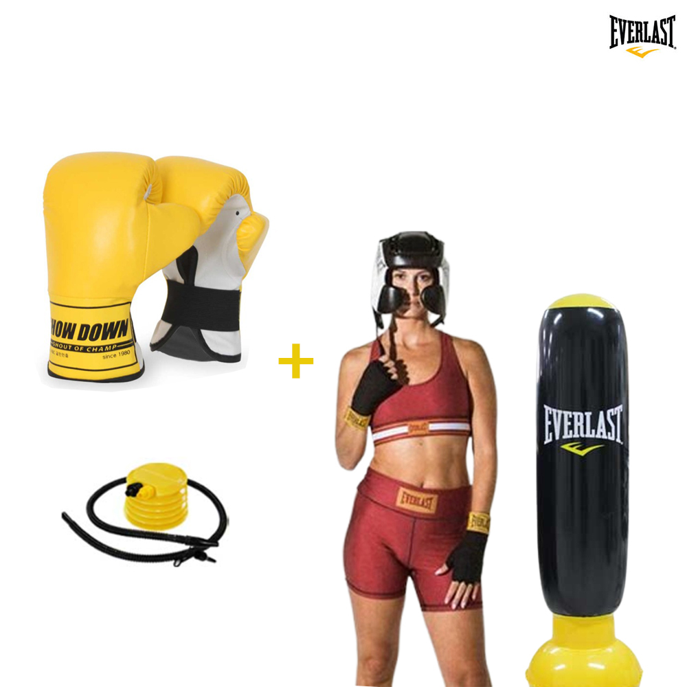 에버라스트 복싱 미니 펀치백 어린이 오뚜기 에어 샌드백+쇼다운 미니 글러브 세트