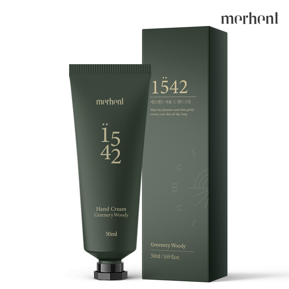 메르헨트 퍼퓸 핸드크림 50ml 그리너리우디향 보습 향기좋은 미니 로션 수분