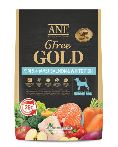 ANF 6프리 독 골드 인도어 연어와흰살생선 1.6kg - 상품 이미지