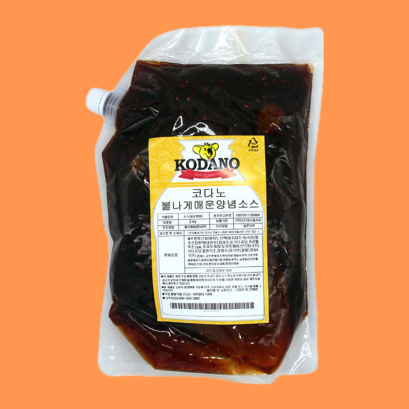 코다노 불나게 매운 양념소스 2KG 불맛 불닭 닭꼬치