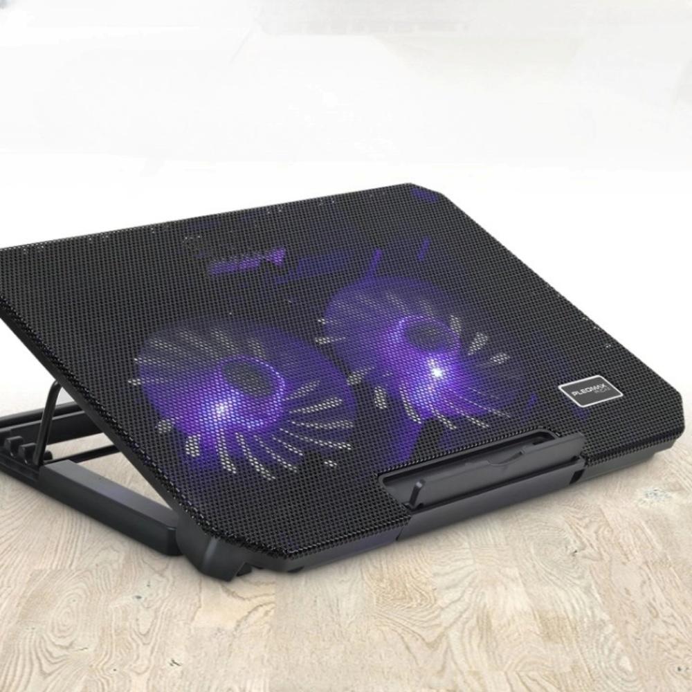 듀얼 쿨러 노트북 냉각패드 노트북 발열 쿨링패드