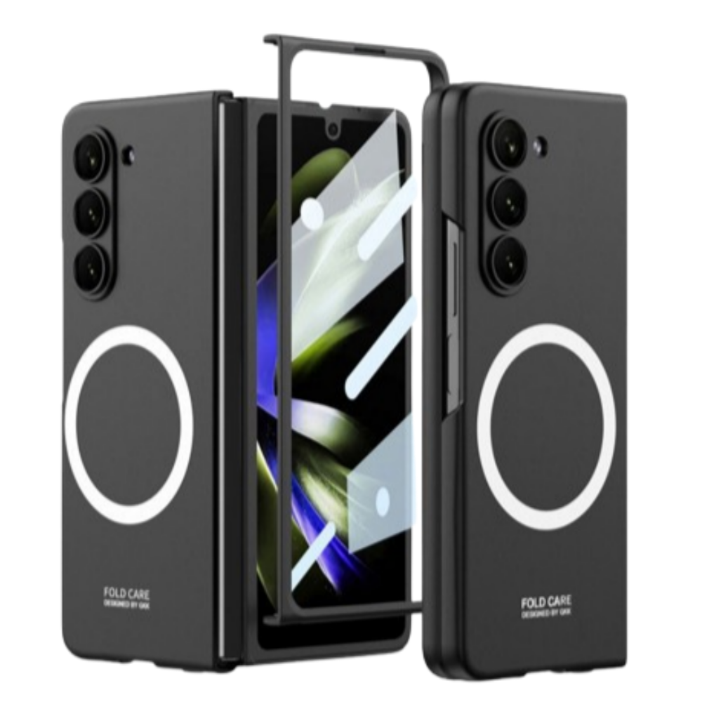 지폴드 맥세이프 케이스 액정 강화유리 삼성 폴더 슬림 블랙, 갤럭시Z 폴드6 - 상품 이미지