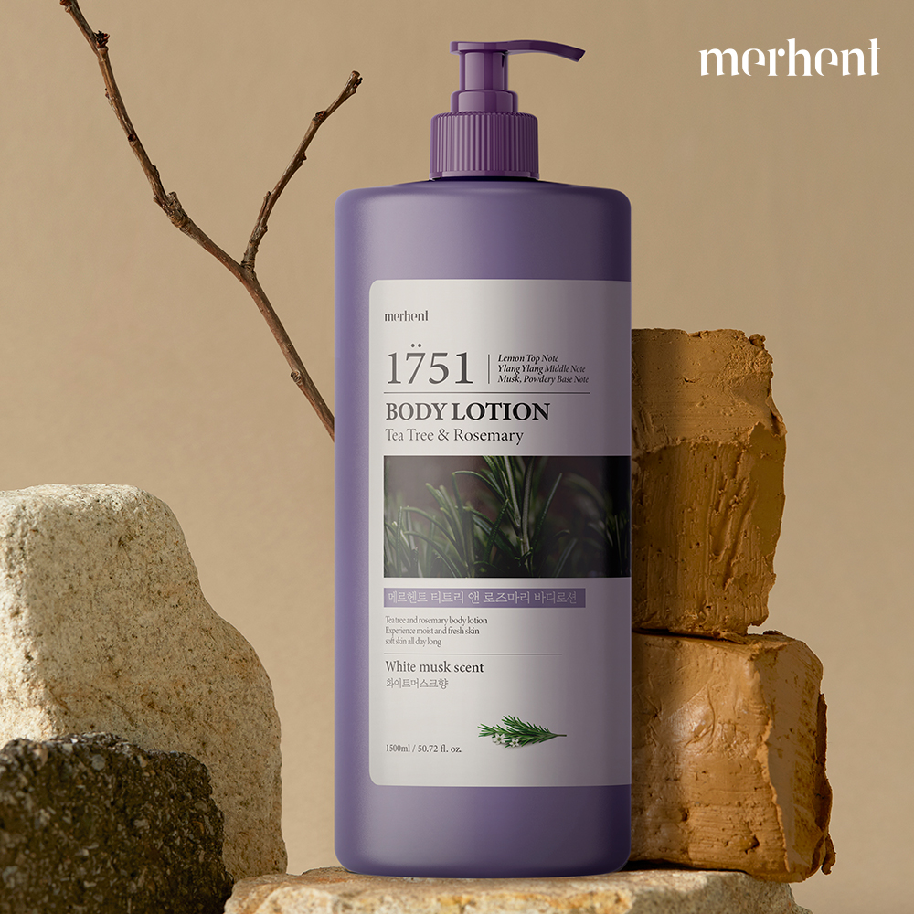 1+1 메르헨트 티트리 대용량 바디로션 1500ml 화이트머스크 향좋은 고보습 퍼퓸 수분