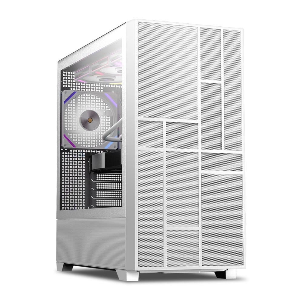 마이크로닉스 WIZMAX ML-360 WIDE BTF 미들타워 PC 케이스 (화이트)