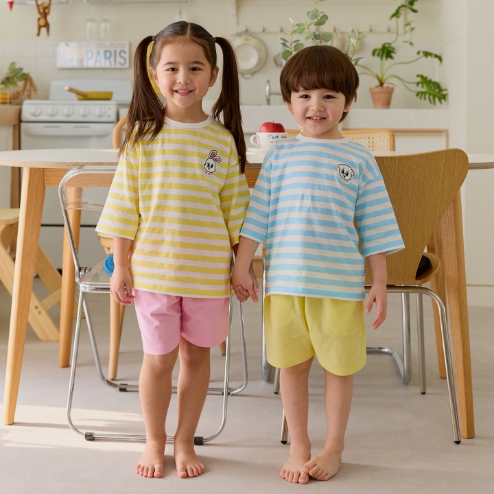 5+1 아기실내복 아기7부내복 신생아내복 신생아내의 유아실내복 아동내의세트 - 상세 이미지 5