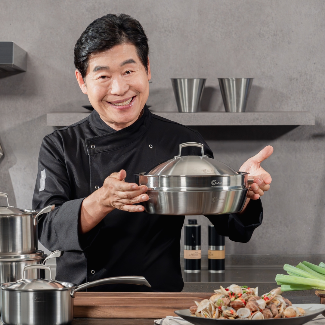 클래딘 316Ti 통5중 스테인리스 티타니아 이연복 양수냄비 전골팬 스티머 2종 세트