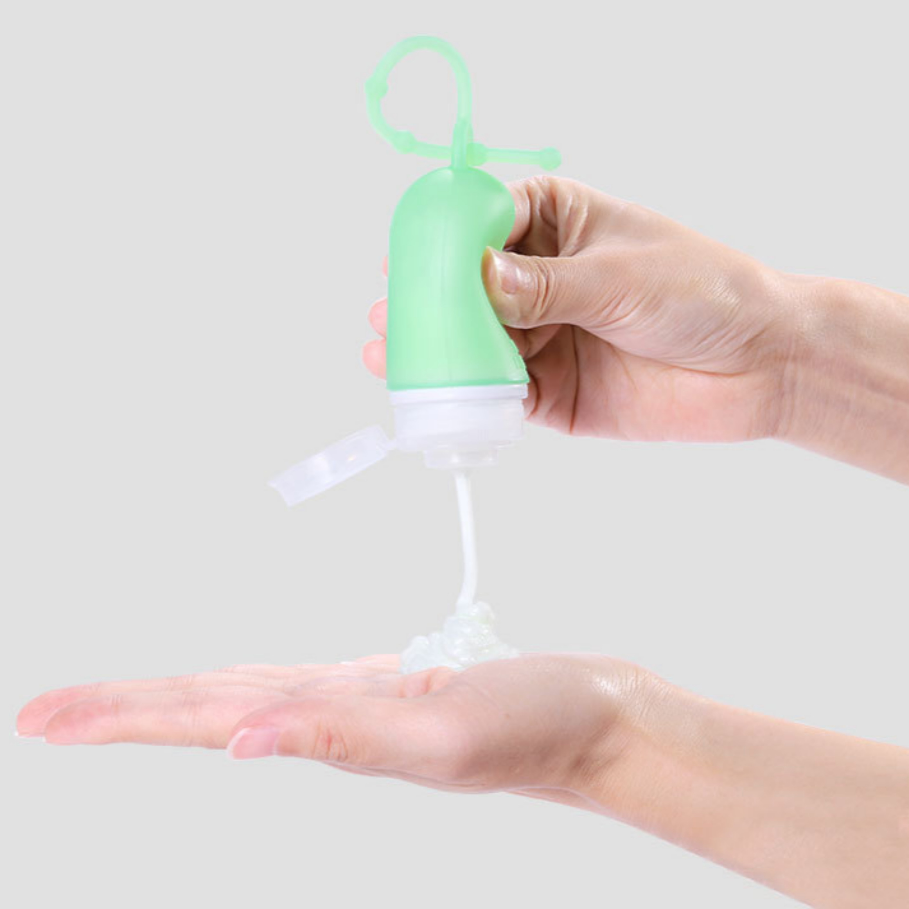 트라이투게더 실리콘공병 수영장 여행용 고리형 휴대용 샴푸통 50ml 3개 세트 - 상세 이미지 3