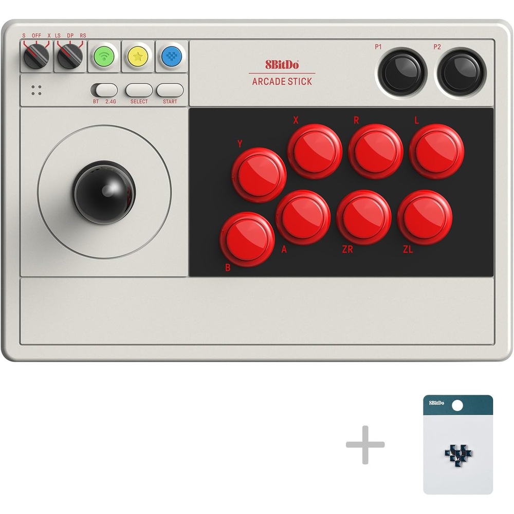 8Bitdo 블루투스 아케이드 조이스틱 게임 컨트롤러 스위치 윈도우용 - 상품 이미지