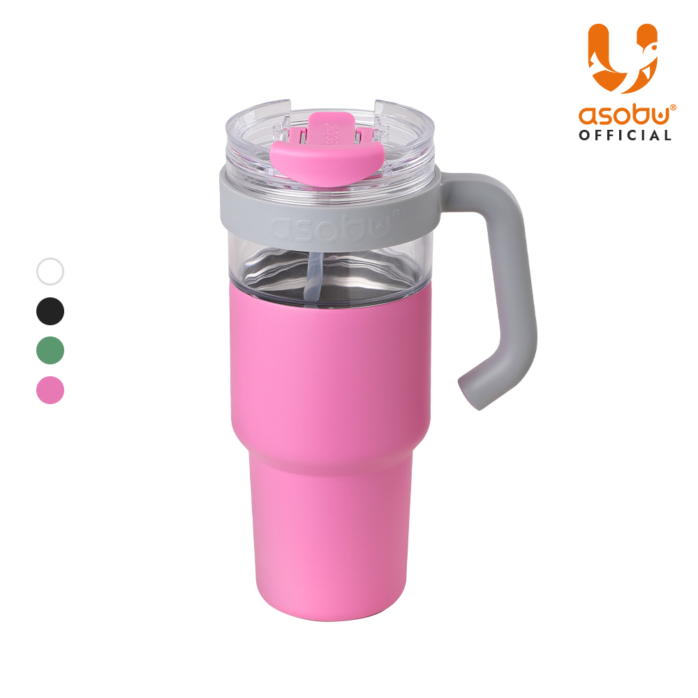 아소부 스테인레스 대용량 손잡이 빨대텀블러 추가 이미지