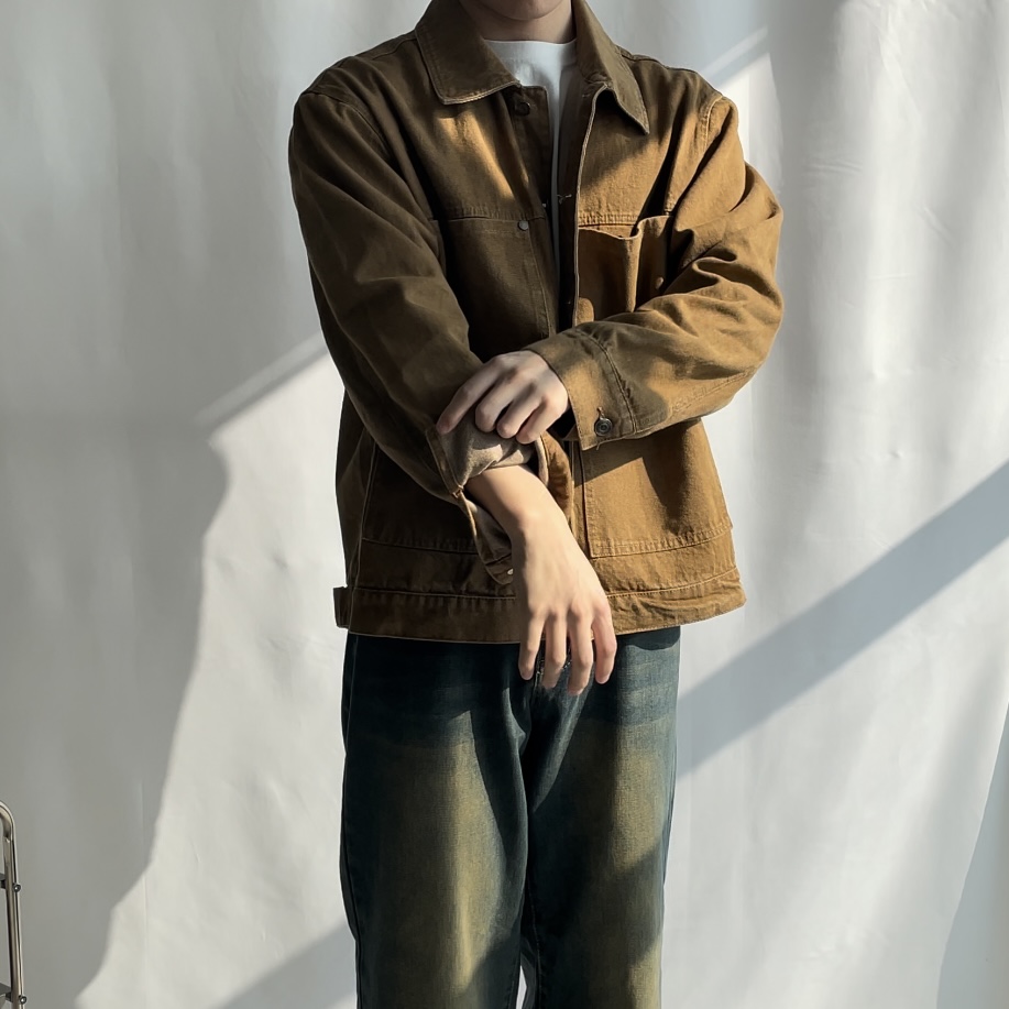 트러커자켓 오버핏 간절기 봄 가을 님지 워싱 청자켓 - 상세 이미지 2