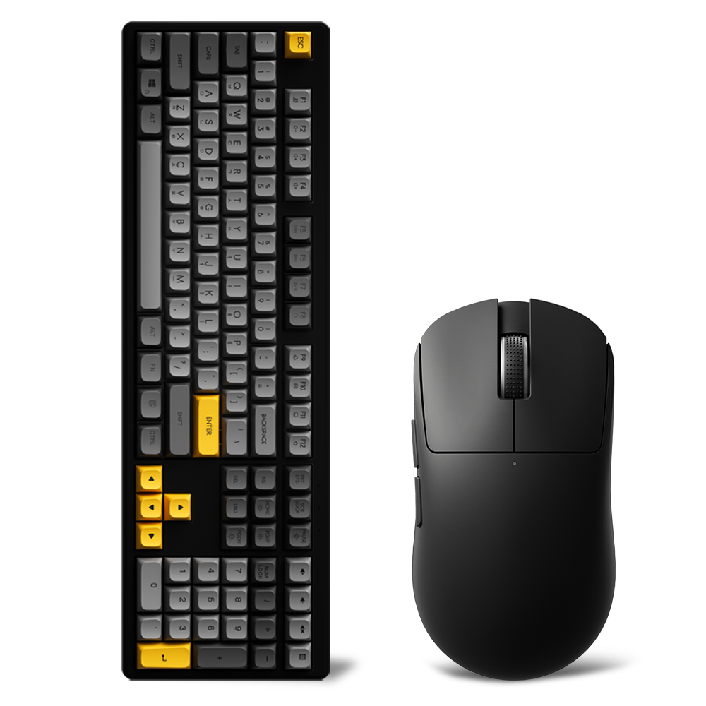 가츠 X108 다크나이트 블랙 보글보글 5세대 멤브레인 사무용 키보드 마우스 세트