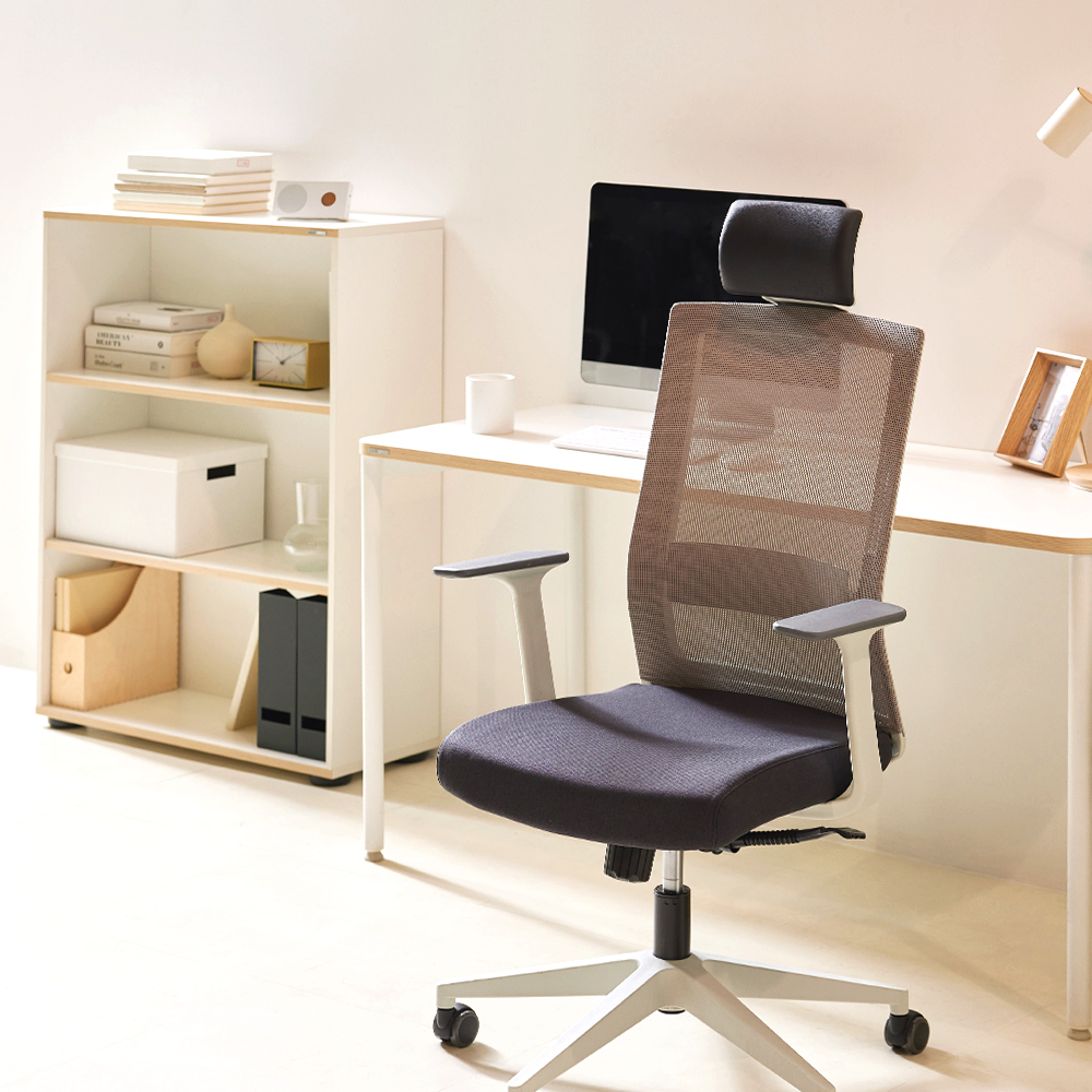 [10%더적립]듀오백 스퀘어 DQ-LIGHT-W 메쉬 사무용 컴퓨터 책상 의자 - 상세 이미지 2