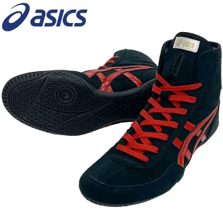 아식스 asics 프라임 어택 복싱화 레슬링화 A520 블랙x레드 - 상품 이미지