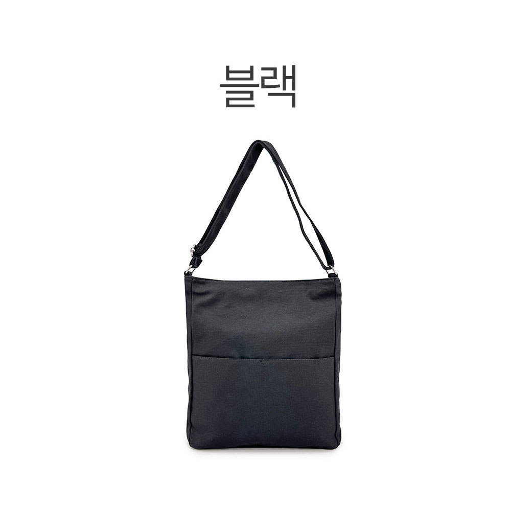 빅사이즈 에코 캔버스 크로스백 캐주얼 경량 천 스퀘어 대형 가벼운 숄더 크로스가방 - 상세 이미지 2