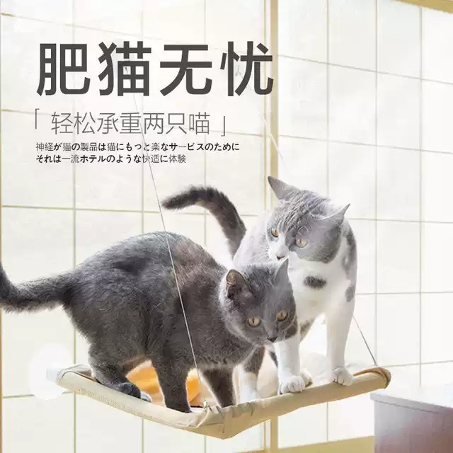 고양이창틀선반 창문해먹 공간박스 창문캣타워 고양이해먹 캣타워 벽타기 해먹 소형 - 상세 이미지 5