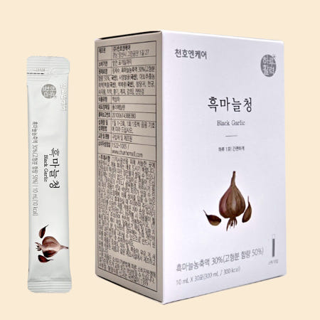 천호엔케어 천호엔케어 흑마늘청 30포 x 1박스 천호식품 흑마늘스틱 국산 프리미엄 농축액 액기스 즙