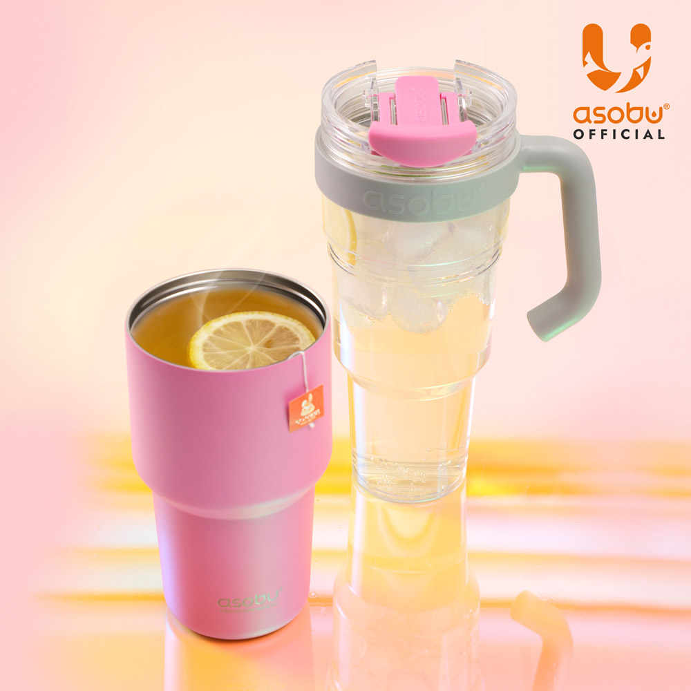 아소부 스테인레스 대용량 손잡이 빨대텀블러 추가 이미지