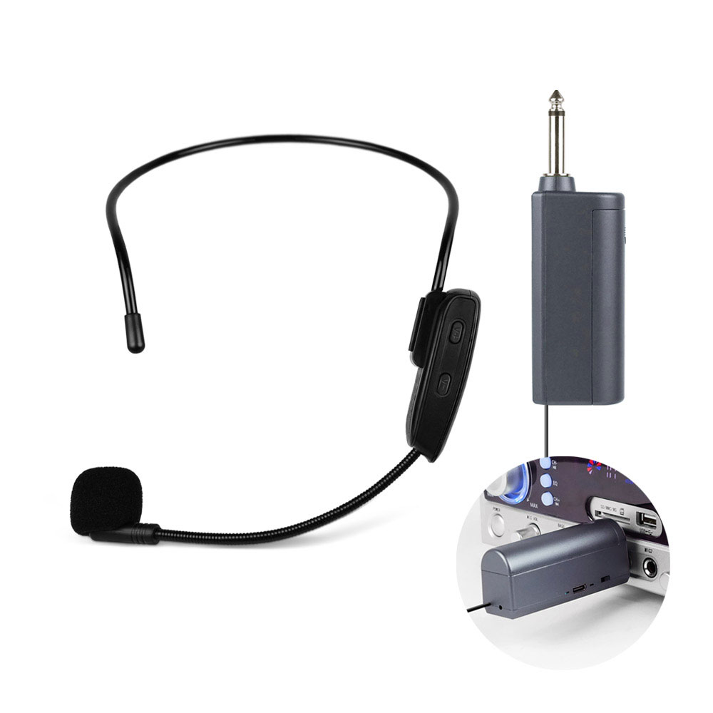 강의용무선마이크 헤드셋 수업용 교사용 휴대용 마이크 UHF 송수신기