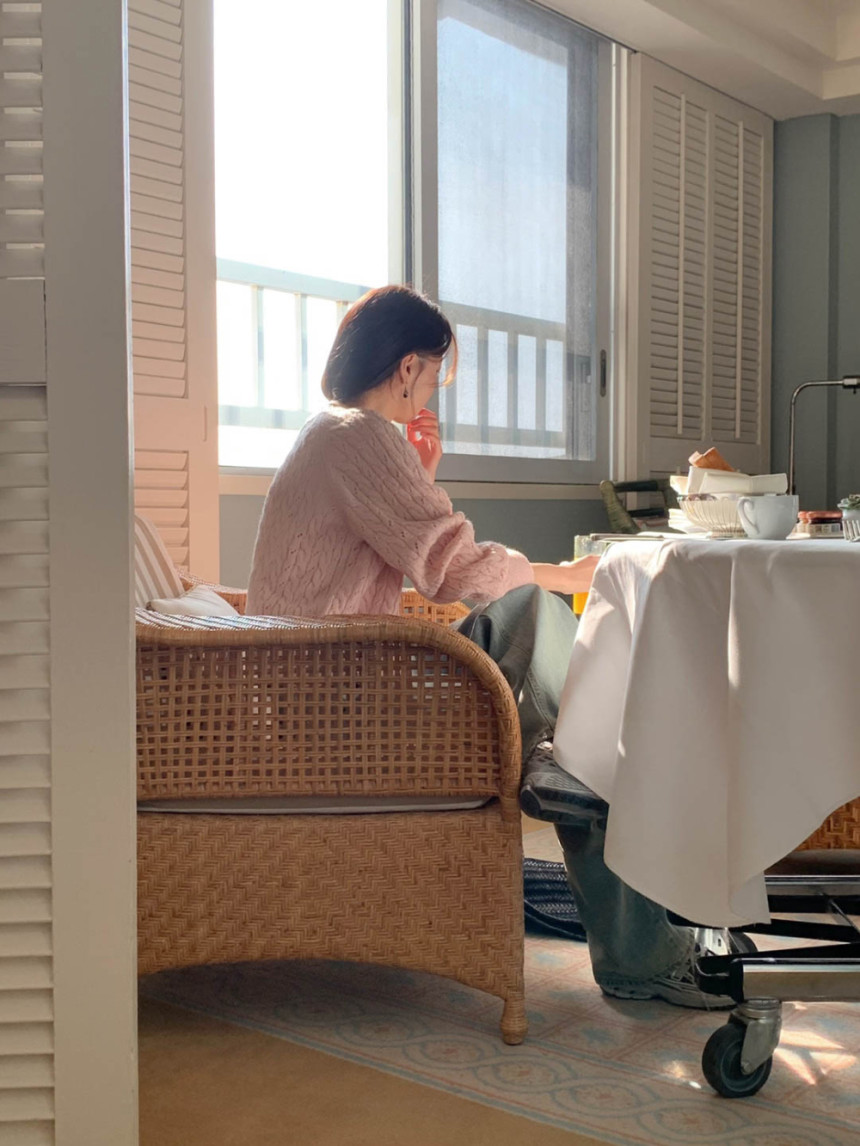 [핑크/소라당일] 젤리 가디건 긴팔 라운드 꽈배기 케이블 니트 캐주얼 봄 cd 3color 상세 이미지 15