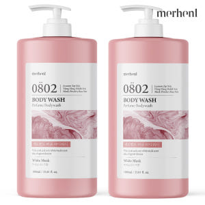 1+1 메르헨트 퍼퓸 바디워시 1000ml 화이트머스크 약산성 대용량 남... 솔직 후기 | 피부 타입별 분석 - 상품 이미지 1