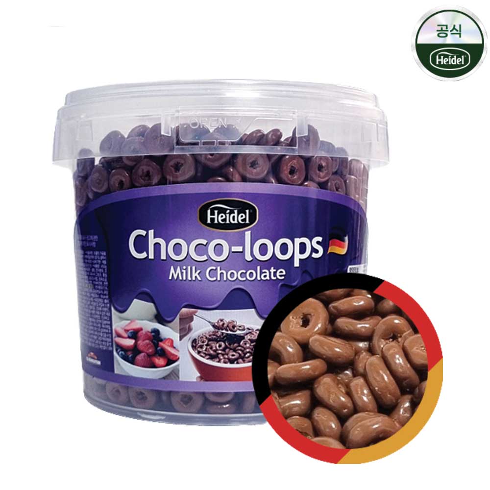 하이델 초코룹스 밀크 초코렛 650g 초코 시리얼 초콜릿 초코링 요거트 아이스크림 간식