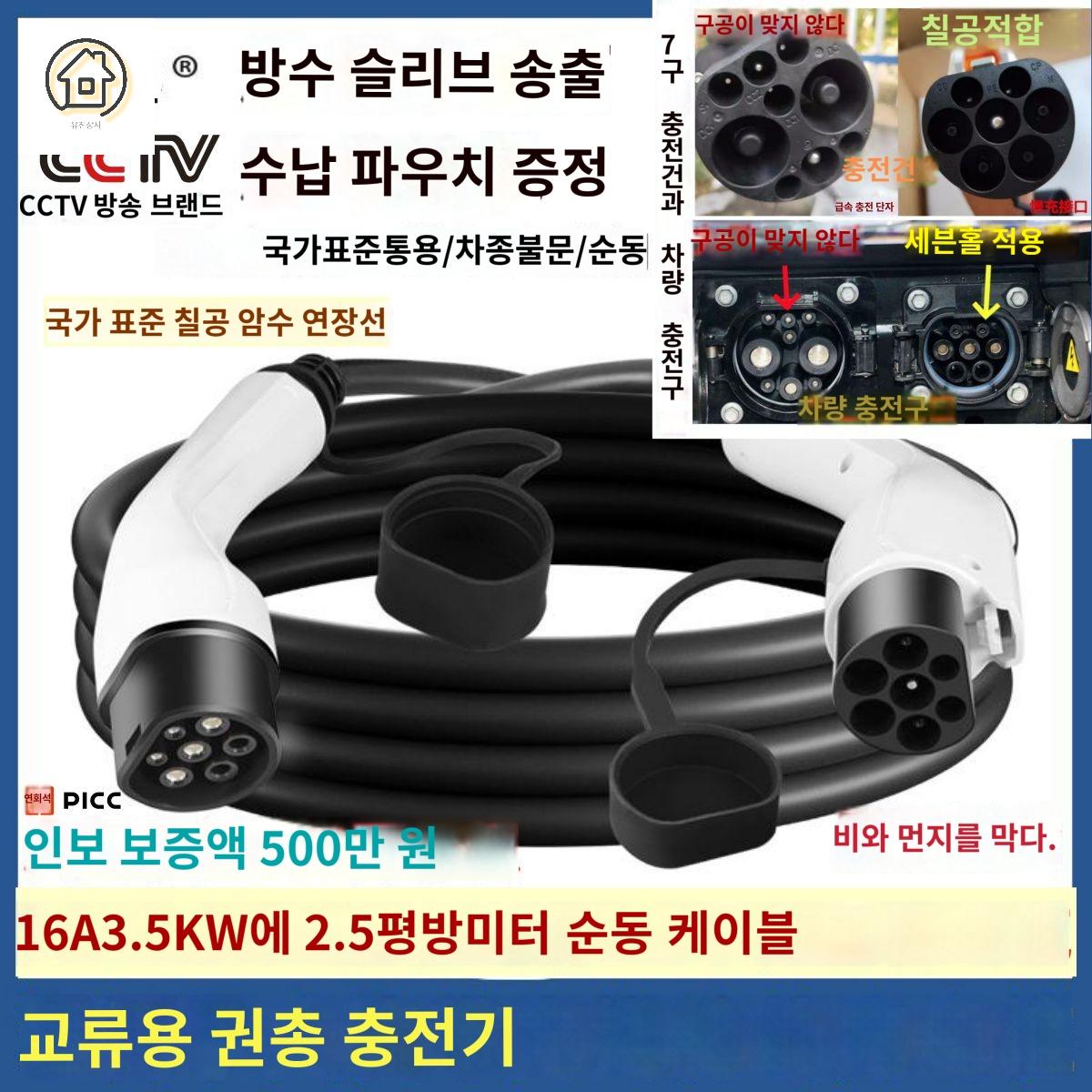 완속 휴대용 충전기 자동차 전기차 비공용 연장선 - 상품 이미지