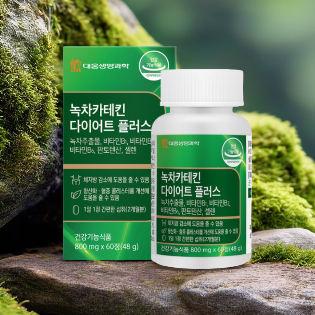 녹차카테킨 60정 2개월분 체지방감소 다이어트 항산화 혈중콜레스테롤개선 - 상품 이미지