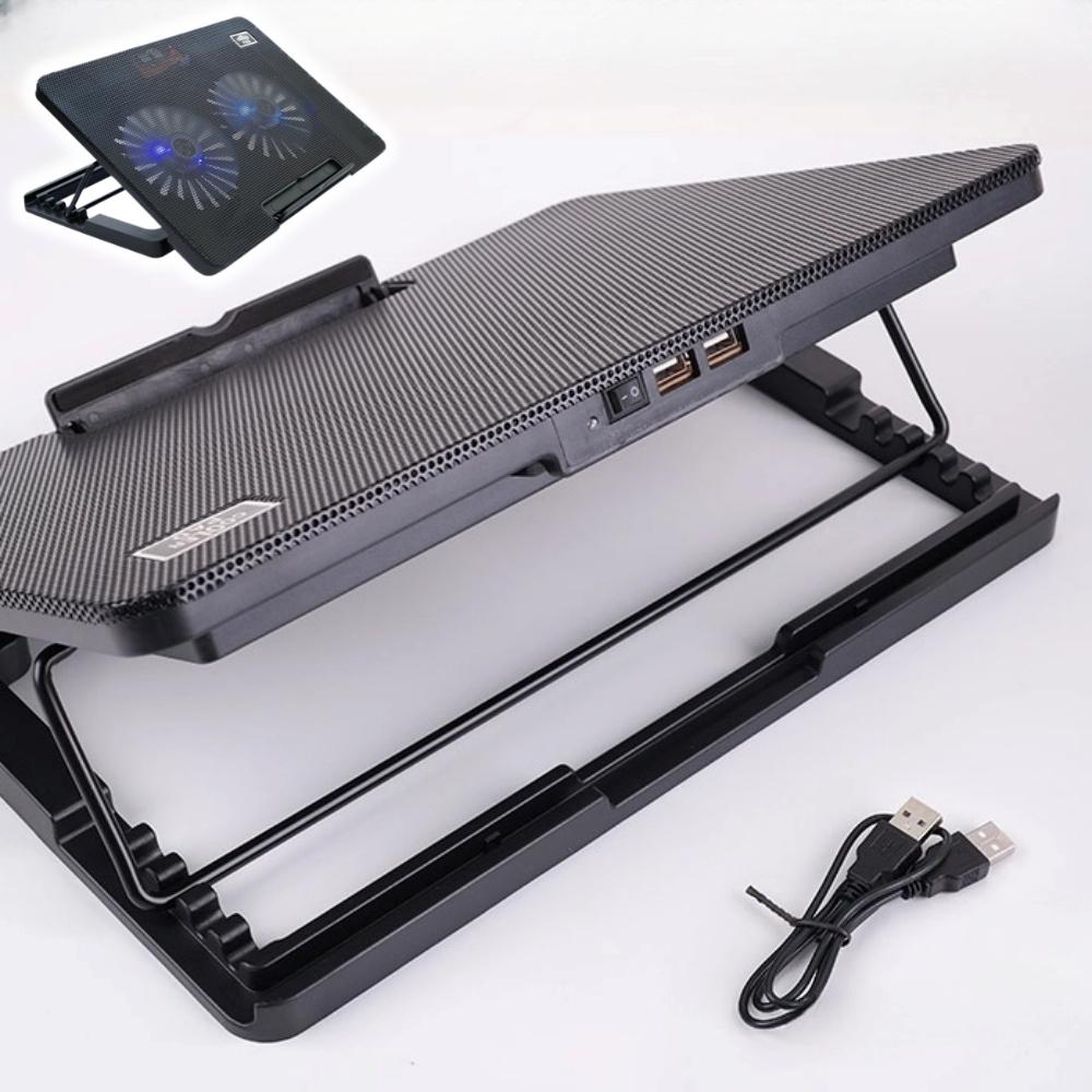 [듀얼] 쿨러 노트북 냉각 패드 듀얼 팬 노트북 냉각팬