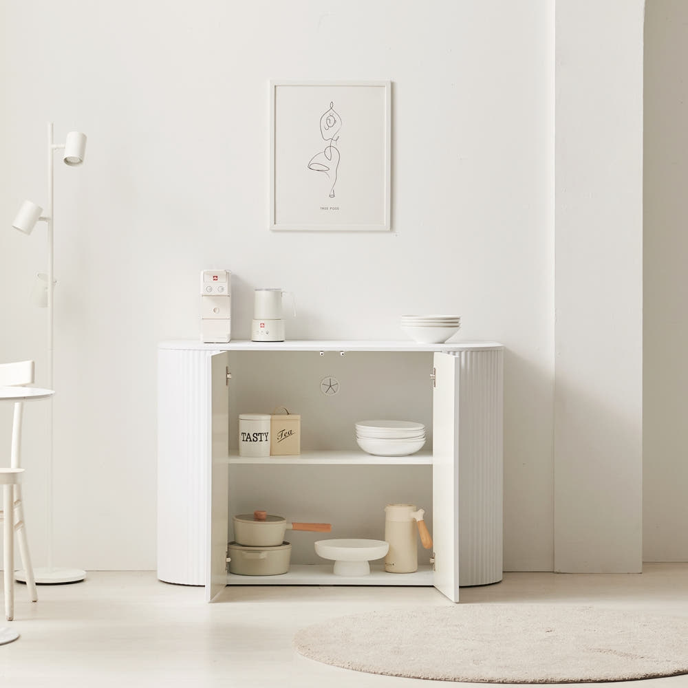 치즈퐁 안방티비장 템바보드 수납장 높은거실장 tv장식장 티비선반 1200x400x816mm, 화이트