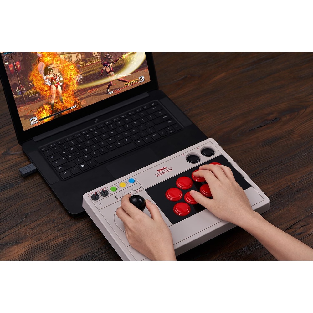 8Bitdo 블루투스 아케이드 조이스틱 게임 컨트롤러 스위치 윈도우용 이미지 8