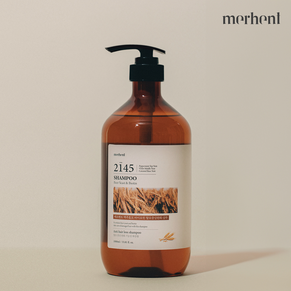1+1 메르헨트 맥주효모 탈모 샴푸 1000ml 대용량 비오틴 두피 탈모증상완화 약산성
