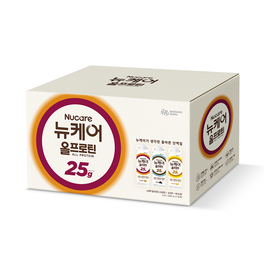 뉴케어 올프로틴시리즈 멀티팩 245mL 18팩(3가지 맛) 단백질음료