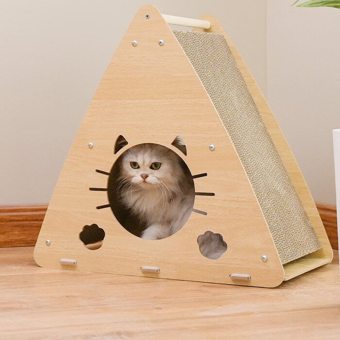 개과천선 어몽드 라이티 고양이 스크래쳐 하우스 침대 발톱관리 스트레스 해소 숨숨집 - 상품 이미지