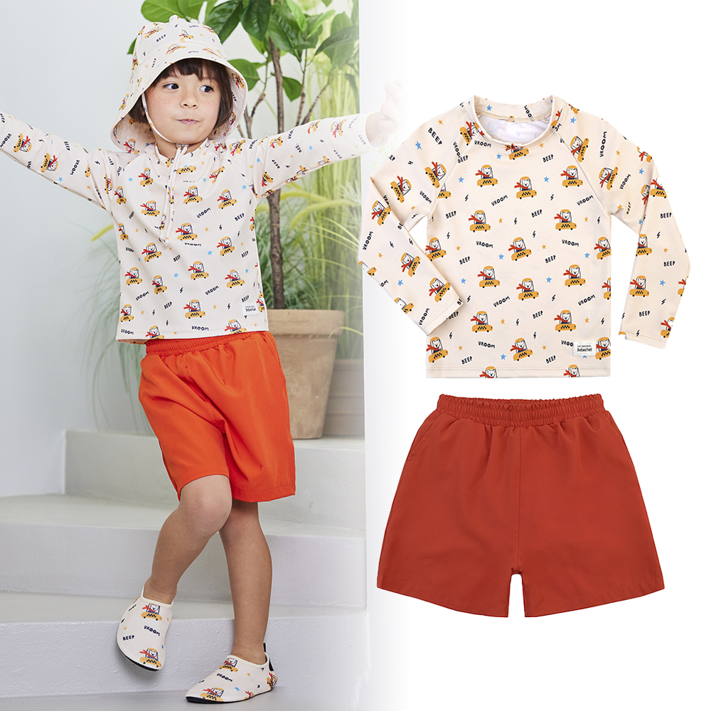 유아래쉬가드 아기 아동 초등 남아 어린이 키즈수영복 세트 자동차보드숏상하