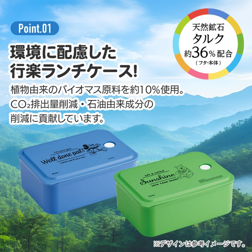 [발주상품 2~4 영업일 후 발송예정] 스케이터 곰돌이푸 캐릭터 소풍 런치 케이스 M 700ml PL70B - 하카타몰