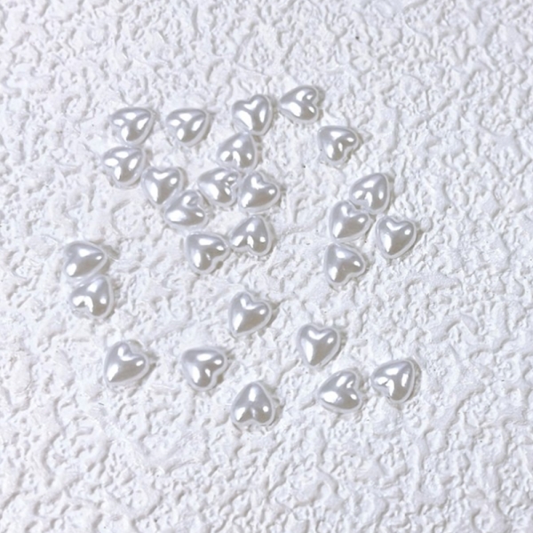 반진주 하트 파츠 4mm (100개입) - 상품 이미지