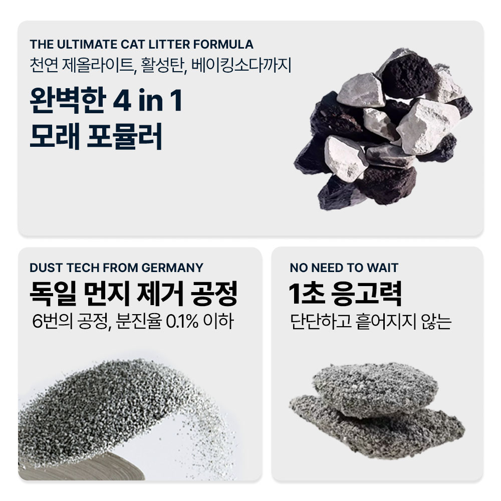 1+1 사바나 프리미엄 와이오밍 벤토나이트 고양이 모래 탈취제 세트 6kg