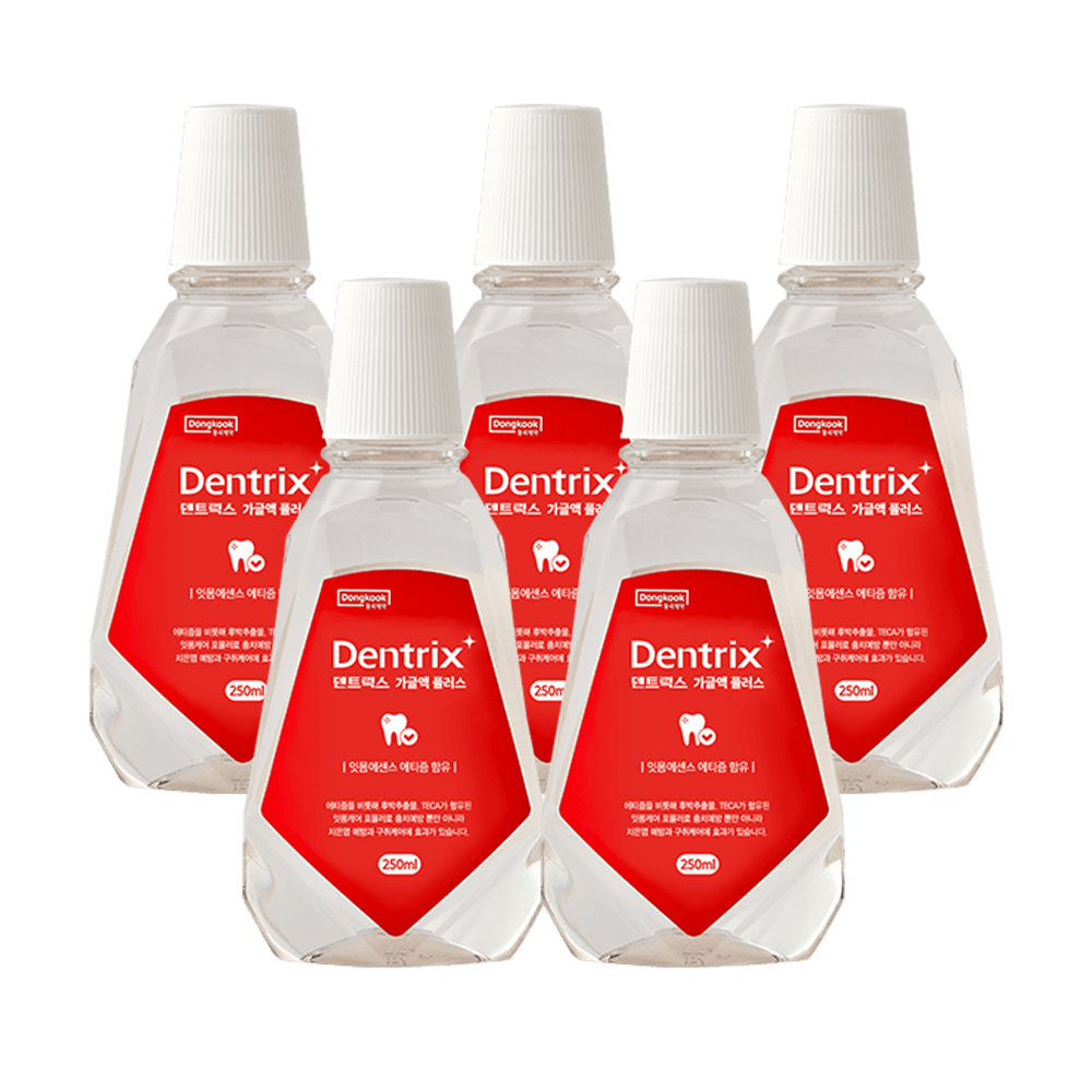 동국제약 덴트릭스 가글액 플러스 250ml X 5개 - 상품 이미지