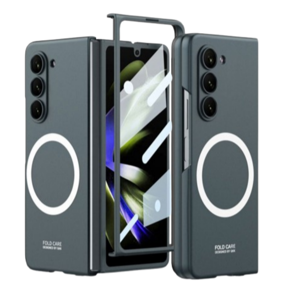 지폴드 맥세이프 케이스 액정 강화유리 삼성 폴더 슬림 마운틴그린, 갤럭시Z 폴드5 - 상품 이미지